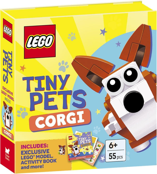 LEGO® Books. Tiny Pets: Corgi (with exclusive corgi mini-build, paper crafts, stickers and activity book)