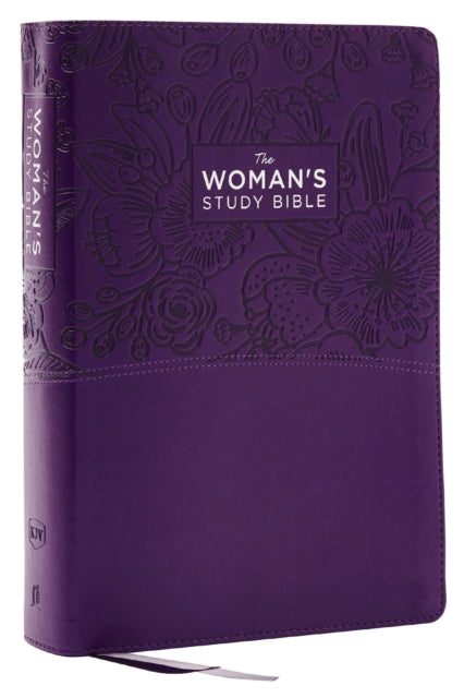 KJV, The Woman's Study Bible, Purple Leathersoft, Red Letter, Full-Color Edition, Comfort Print (Thumb Indexed) : Receiving God's Truth for Balance, Hope, and Transformation